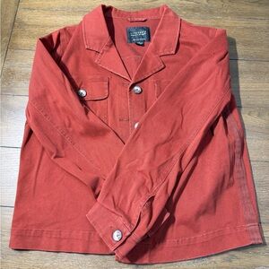 Sanctuary by Anthropologie Women’s Rust Red Button-Front Shirt Jacket